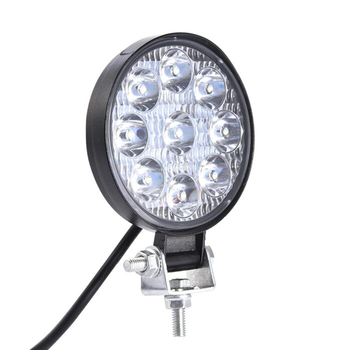 27W Кръгъл Led Диоден Фар Прожектор Дневни Светлини 12V 24V Слим Slim