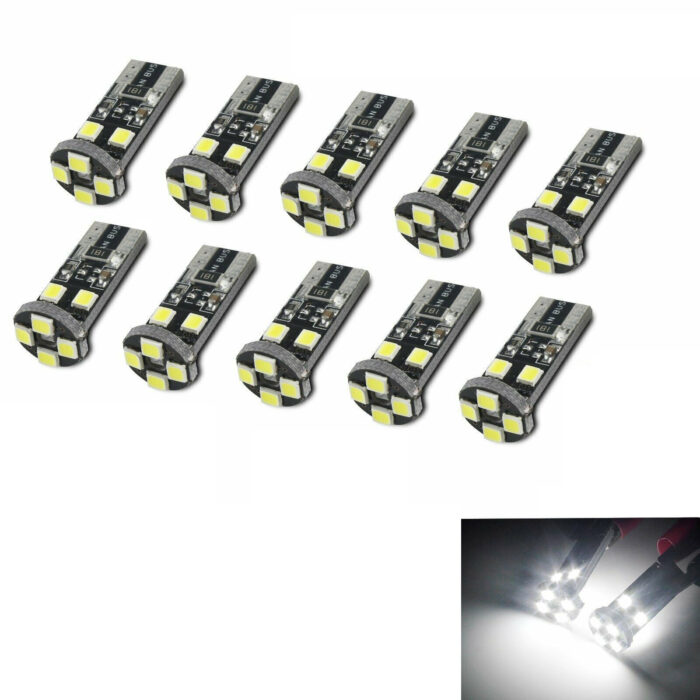 LED Лед Диодни Крушки За Габарит, Т10 W5W, 8 SMD, 12V, Canbus - Error free , Без грешки