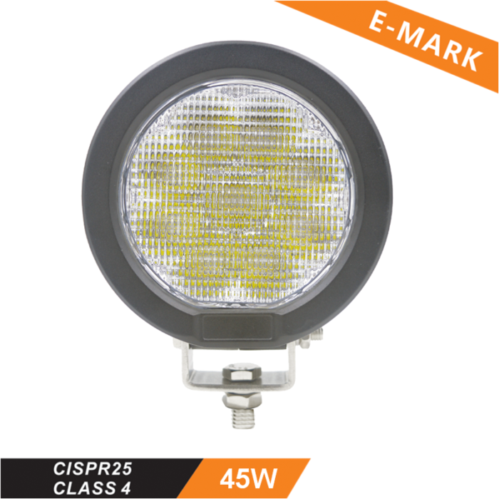 ЛЕД Диоден Халоген LED Фар - 3825lm 12,6cm 45W PRO - Трактор, Комбайн - John Deere OEM RE19079 AR85260 RE12718